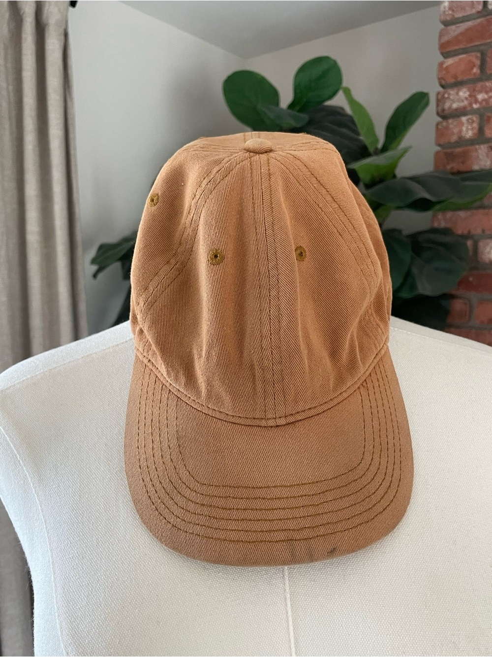 Classic Tan Cotton Baseball Cap